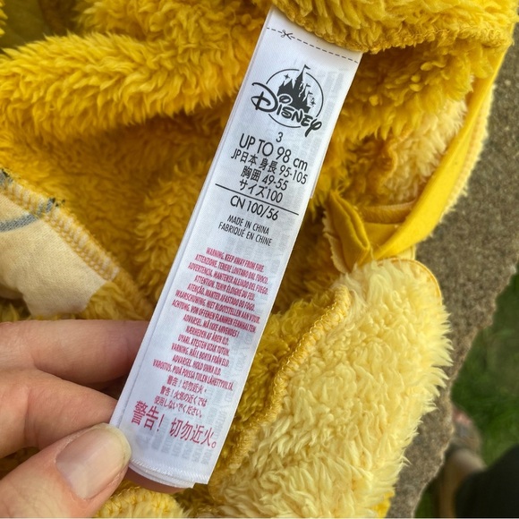 Disney Simba Yellow One Piece Costume Pajama Baby Kids Size 3 - Picture 13 of 15